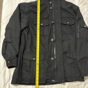 Men's Black Pea Coat